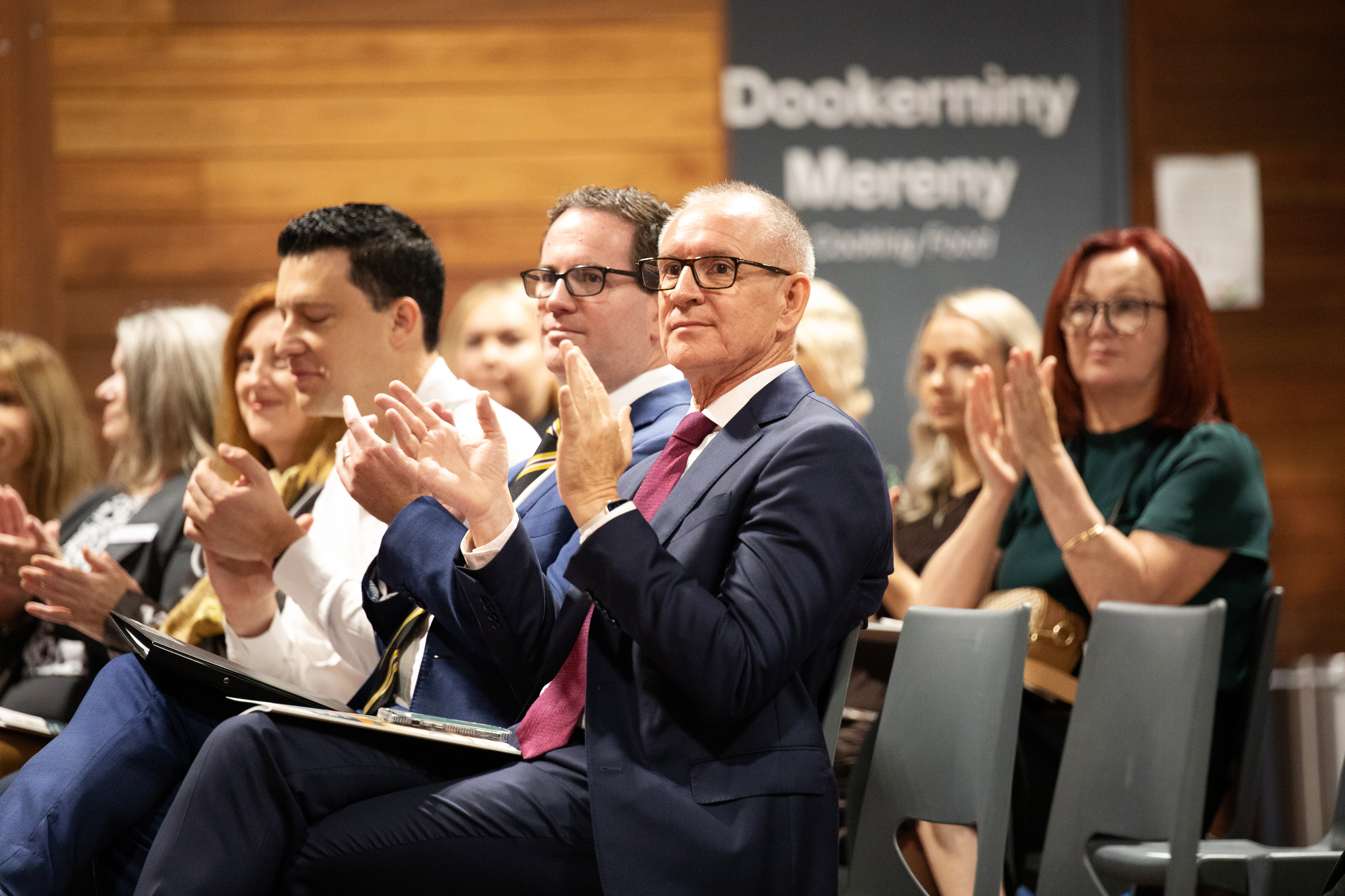 Minderoo Foundation Jay Weatherill and audience members applauding